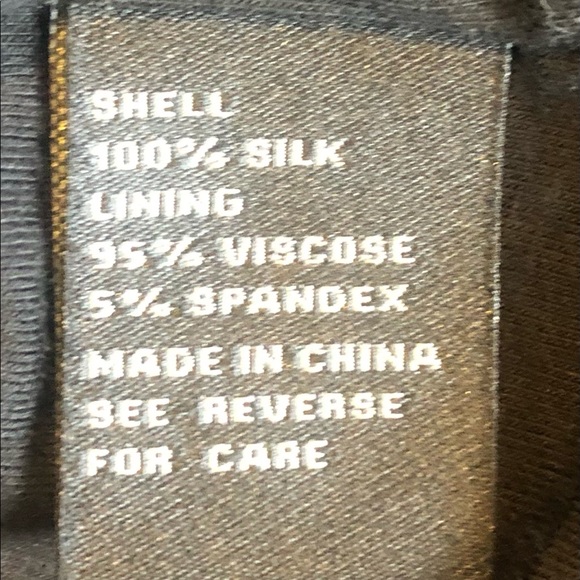 🌿 OXFORD 🌿 womans midi dress black 100% silk sleeveless size 6 - Picture 11 of 11